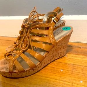 Tan Guess Wedges